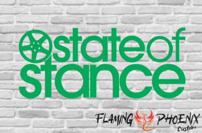 STATE OF STANCE CUSTOM CAR VINYL STICKER DECAL
