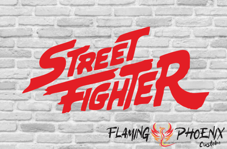 STREET FIGHTER CUSTOM CAR VINYL STICKER DECAL