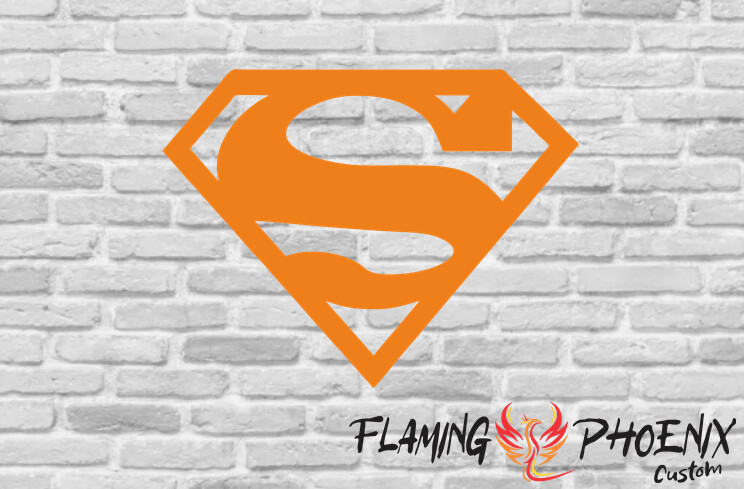 SUPERMAN CUSTOM CAR VINYL STICKER DECAL