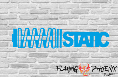 STATIC STRIGHT CUSTOM CAR VINYL STICKER DECAL