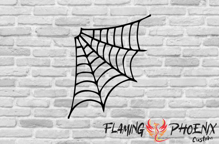 SPIDERWEB CUSTOM CAR VINYL STICKER DECAL