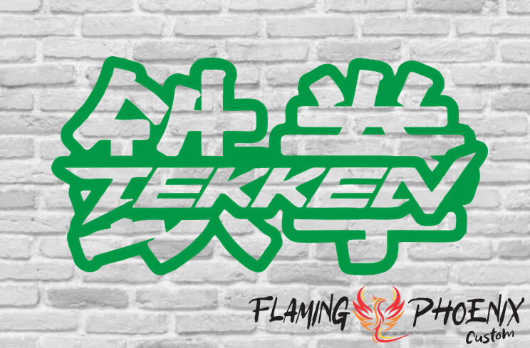 TEKKEN CUSTOM CAR VINYL STICKER DECAL