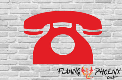 TELEPHONE CUSTOM CAR VINYL STICKER DECAL
