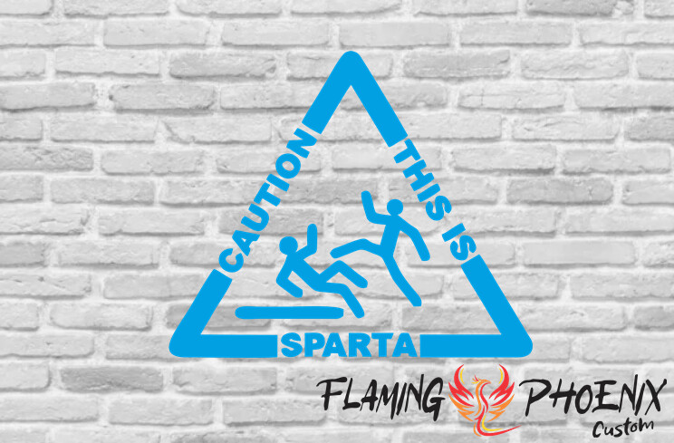 THIS IS SPARTA CUSTOM CAR VINYL STICKER DECAL
