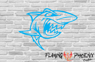 SHARK CUSTOM CAR VINYL STICKER DECAL