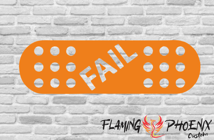 BAND-AID FAIL CUSTOM CAR VINYL STICKER DECAL