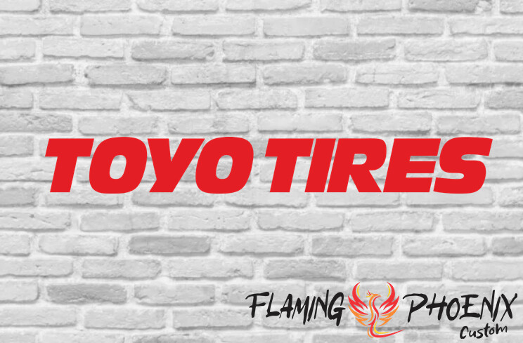TOYO TIRES CUSTOM CAR VINYL STICKER DECAL