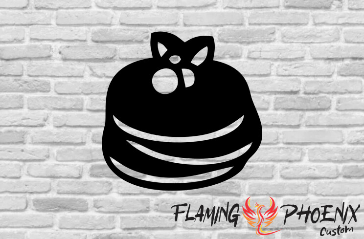 PANCAKES CUSTOM CAR VINYL STICKER DECAL