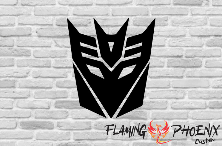 TRANSFORMERS DECEPTICONS CUSTOM CAR VINYL STICKER DECAL