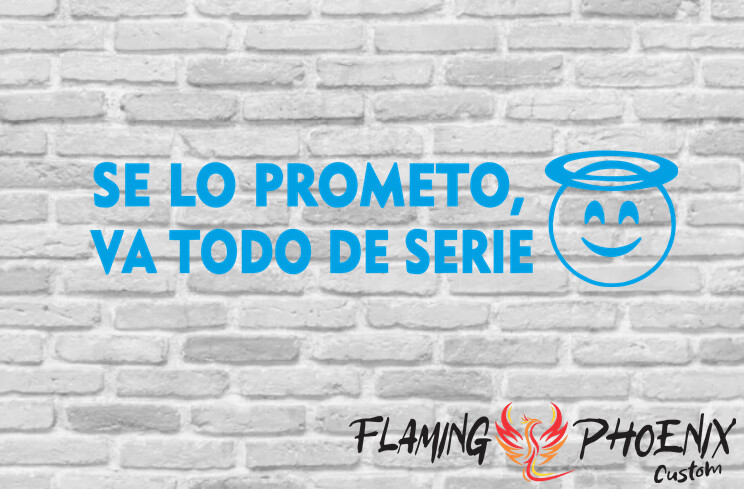 SE LO PROMETO VA TODO DE SERIE CUSTOM CAR VINYL STICKER DECAL