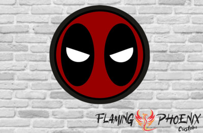 DEADPOOL FACE CUSTOM CAR VINYL STICKER DECAL