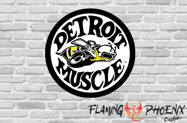 DETROIT MUSCLE CUSTOM CAR VINYL STICKER DECAL