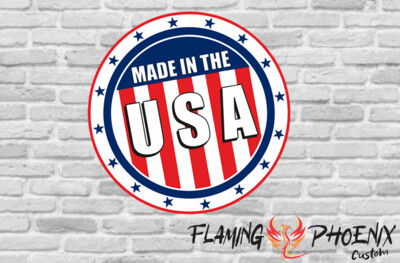 MADE IN AMERICA CIRCLE CUSTOM CAR VINYL STICKER DECAL
