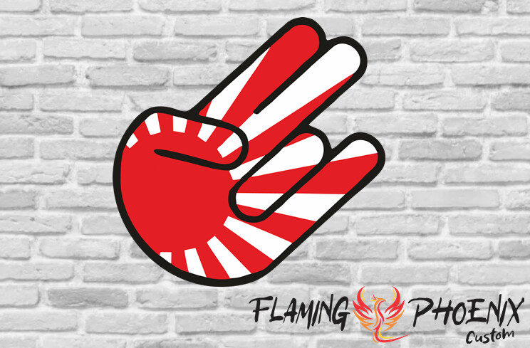 JAPAN HAND JDM CUSTOM CAR VINYL STICKER DECAL