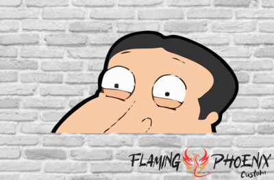 QUAGMIRE FACE CUSTOM CAR VINYL STICKER DECAL