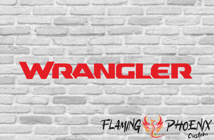 WRANGLER CUSTOM CAR VINYL STICKER DECAL
