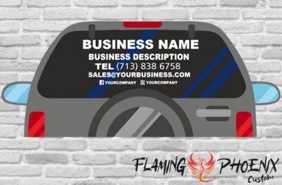 VEHICLE BACK LETTERING