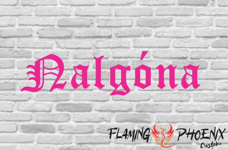 NALGONA CUSTOM CAR VINYL STICKER DECAL