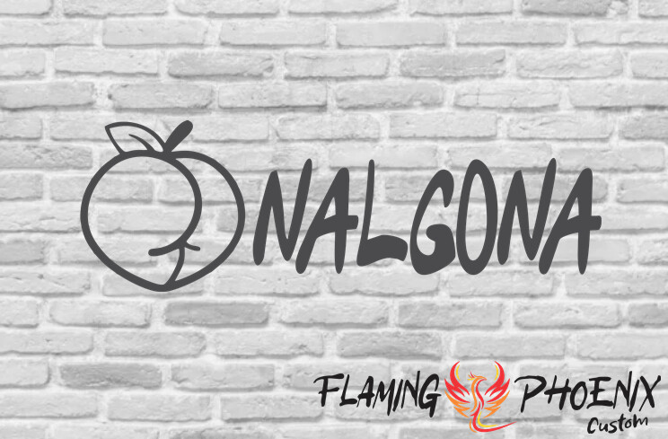NALGONA MELOCOTON CUSTOM CAR VINYL STICKER DECAL