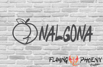 NALGONA MELOCOTON CUSTOM CAR VINYL STICKER DECAL