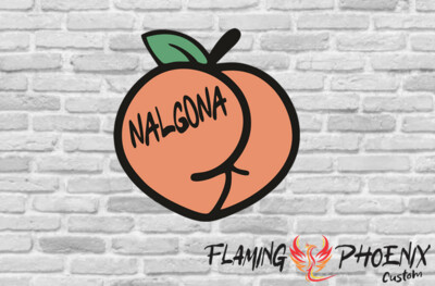 NALGONA MELOCOTON IMPRESION CUSTOM CAR VINYL STICKER DECAL
