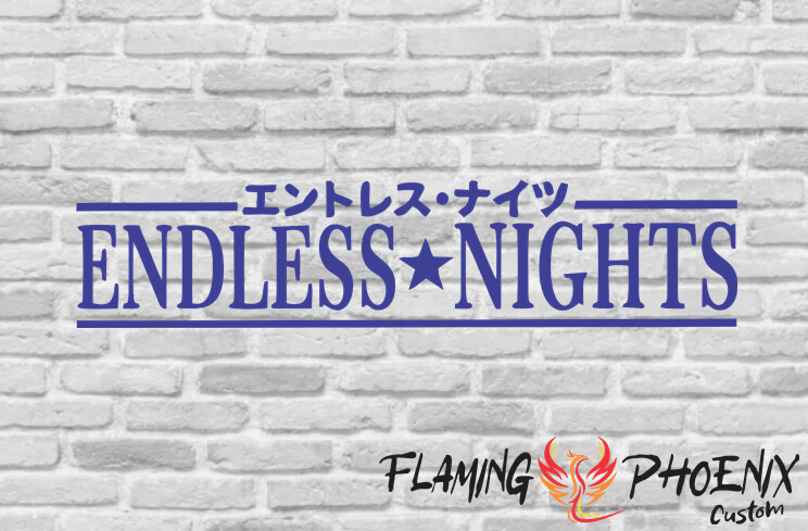 ENDLESS NIGHT CUSTOM CAR VINYL STICKER DECAL