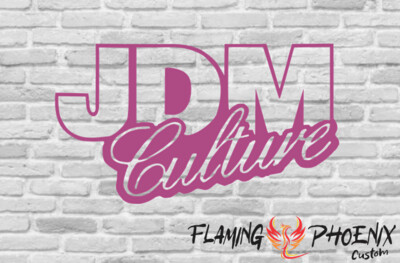 JDM CULTURE CUSTOM CAR VINYL STICKER DECAL