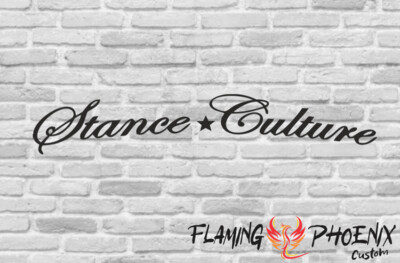 STANCE CULTURE CUSTOM CAR VINYL STICKER DECAL