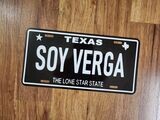 SOY VERGA PLATE