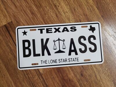 BLK ASS PLATE