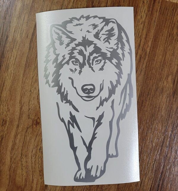 WOLF CUSTOM CAR VINYL STICKER DECAL