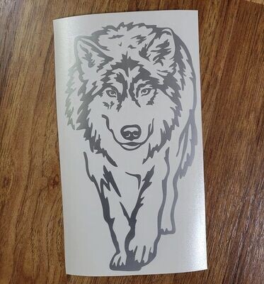 WOLF CUSTOM CAR VINYL STICKER DECAL