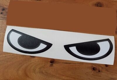 ANGRY EYES CUSTOM CAR VINYL STICKER DECAL