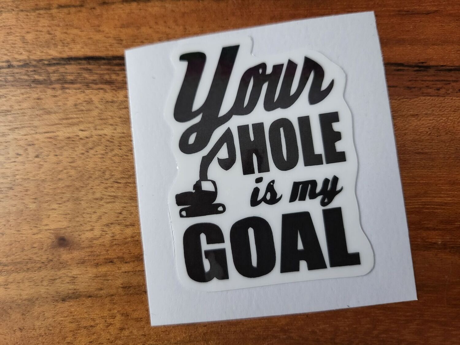 YOUR HOLE IS MY GOAL