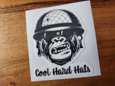 COOL HARD HATS CUSTOM CAR VINYL STICKER DECAL