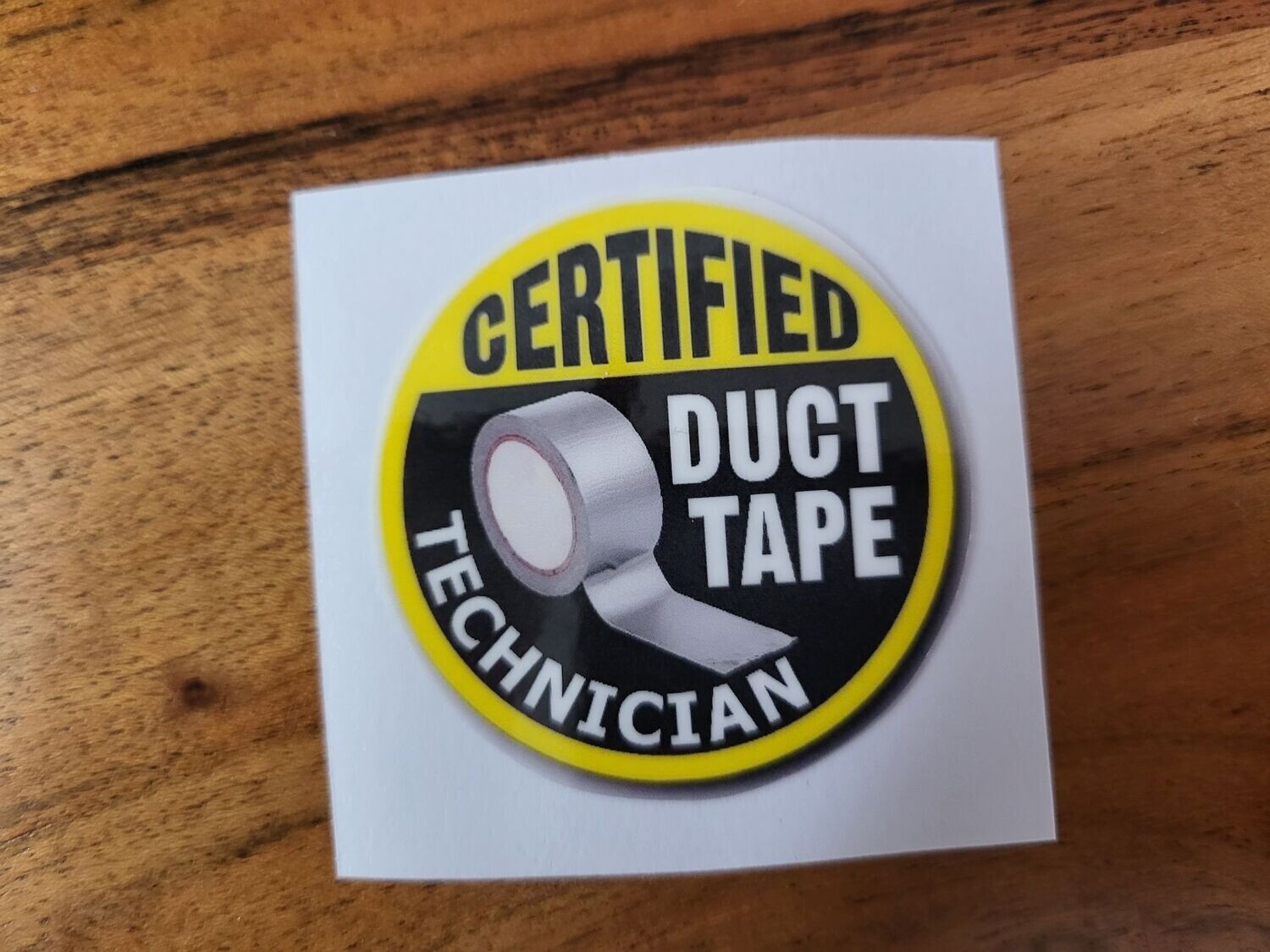 CERTIFIED DUCT TAPE CUSTOM CAR VINYL STICKER DECAL