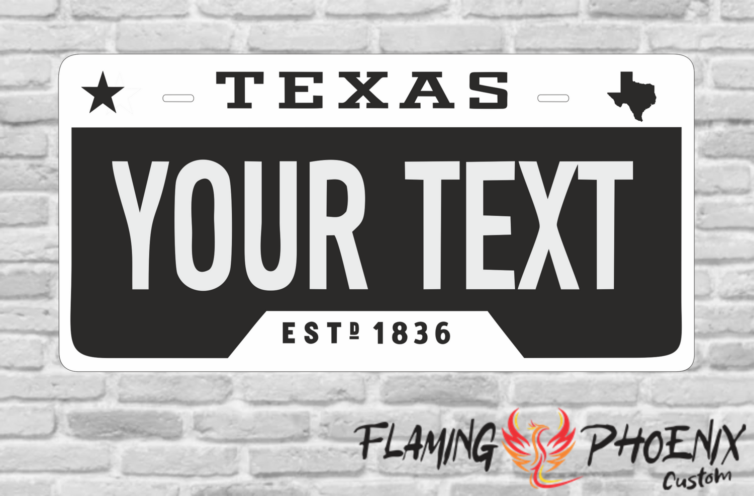 TEXAS 1836 PLATE
