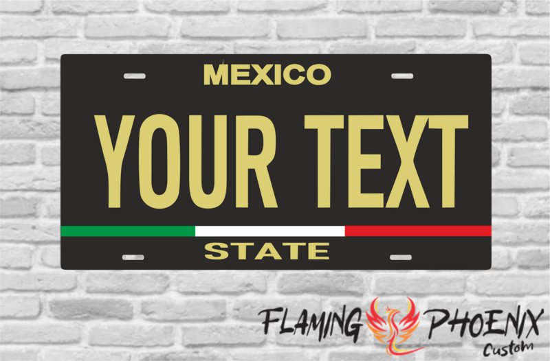 MEXICO STATE PLATE