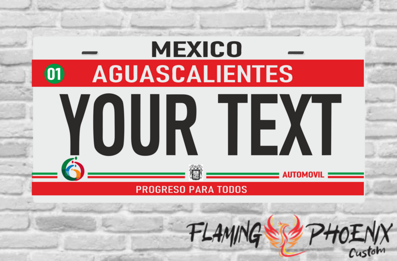AGUASCALIENTES PLATE