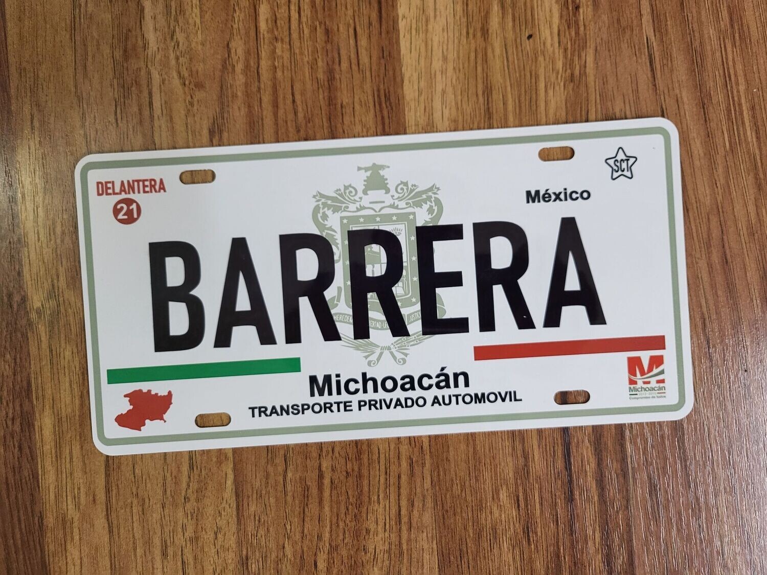 BARRERA PLATE