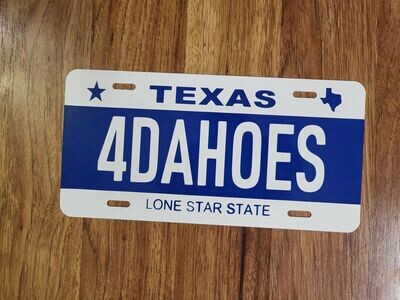 4DAHOES PLATE