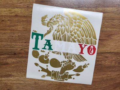 CUSTOM MEXICO EACLE CUSTOM CAR VINYL STICKER DECAL