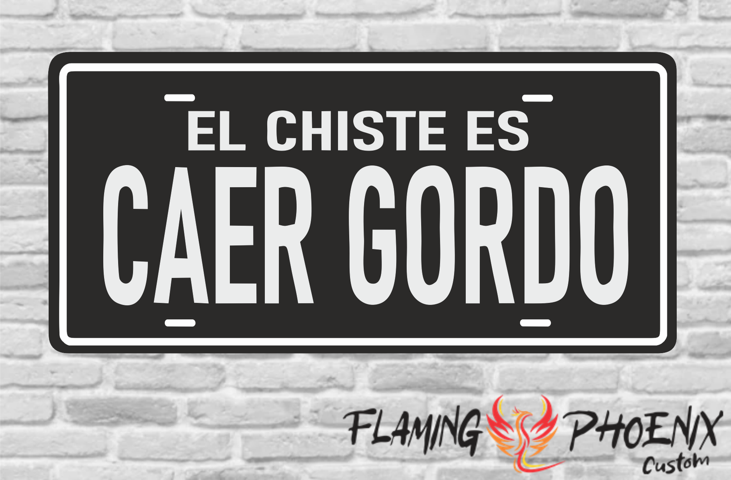 EL CHISTE ES CAER GORDO PLATE