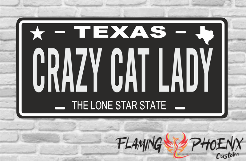 CRAZY CAT LADY PLATE