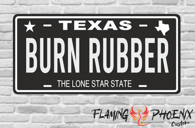 BURN RUBBER PLATE