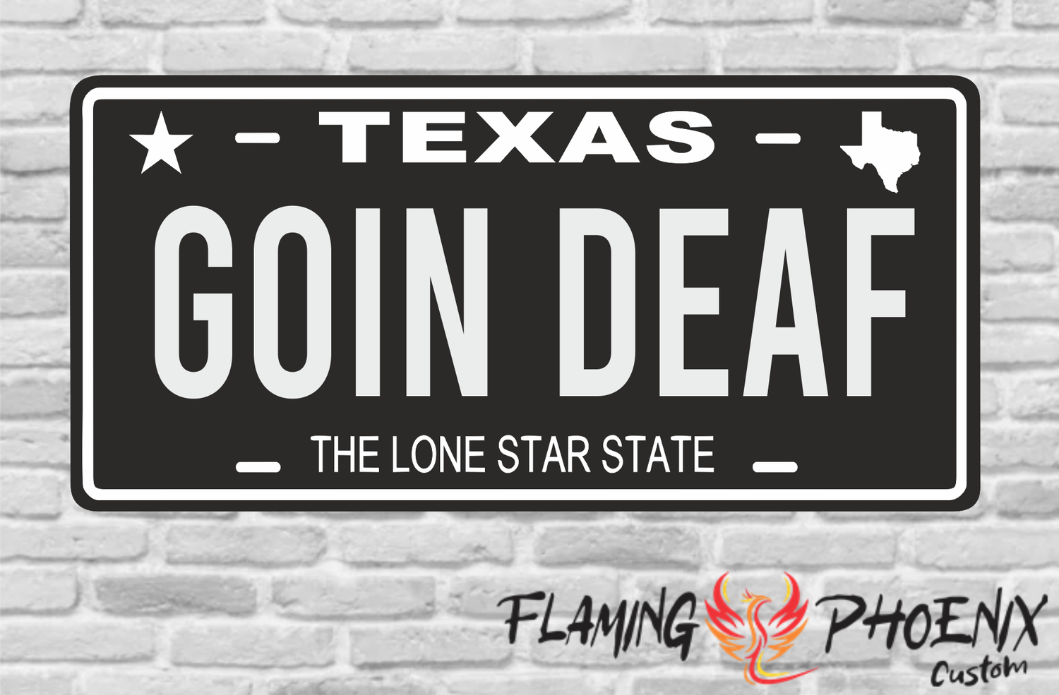 GOIN DEAF PLATE