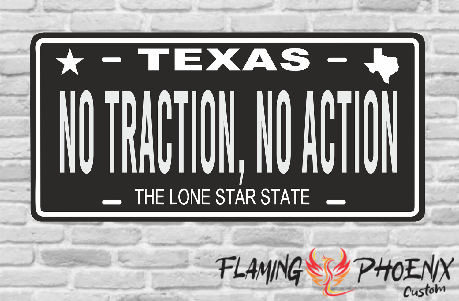 NO TRACTION NO ACTION PLATE