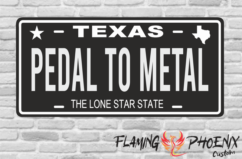 PEDAL TO METAL PLATE