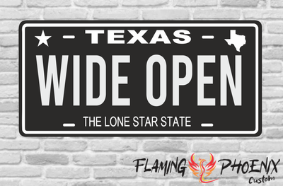 WIDE OPEN PLATE