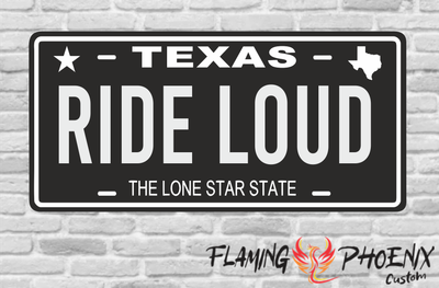 RIDE LOUD PLATE